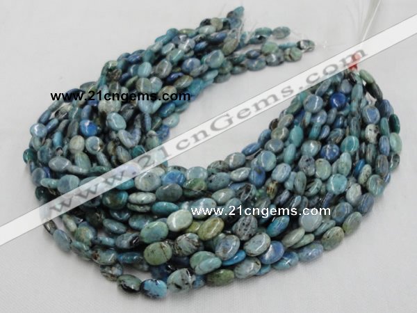 CLR10 16 inches 10*14mm oval larimar gemstone beads wholesale