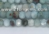 CLR100 15.5 inches 2*3mm faceted rondelle larimar gemstone beads