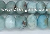 CLR103 15.5 inches 5*8mm faceted rondelle larimar gemstone beads