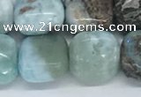 CLR125 15.5 inches 8*8mm square larimar gemstone beads