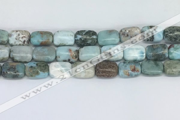 CLR127 15.5 inches 10*14mm rectangle larimar gemstone beads