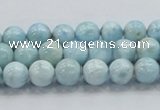 CLR16 15.5 inches 8mm round grade A natural larimar gemstone beads