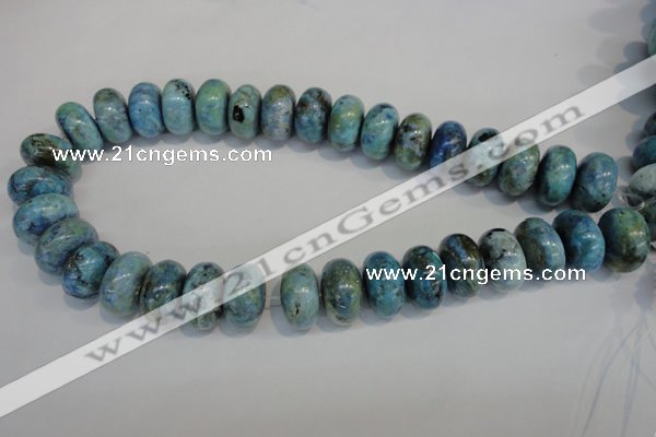 CLR204 15.5 inches 12*20mm rondelle larimar gemstone beads