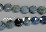 CLR208 15.5 inches 10mm flat round larimar gemstone beads