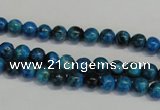 CLR300 15.5 inches 4mm round dyed larimar gemstone beads