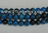 CLR301 15.5 inches 6mm round dyed larimar gemstone beads