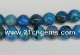 CLR302 15.5 inches 8mm round dyed larimar gemstone beads