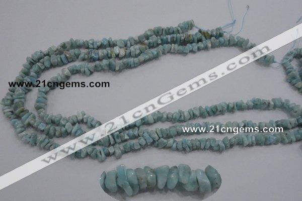 CLR31 15.5 inches natural larimar gemstone chip beads wholesale