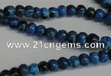 CLR310 15.5 inches 4*6mm rondelle dyed larimar gemstone beads