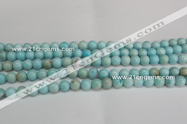 CLR352 15.5 inches 8mm round dyed larimar gemstone beads