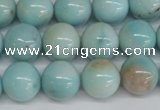 CLR353 15.5 inches 10mm round dyed larimar gemstone beads