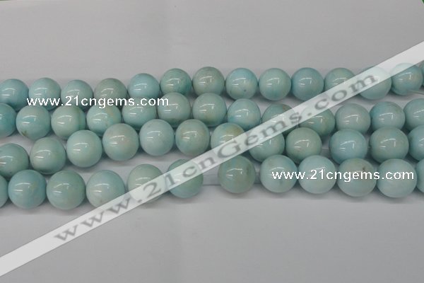 CLR356 15.5 inches 16mm round dyed larimar gemstone beads