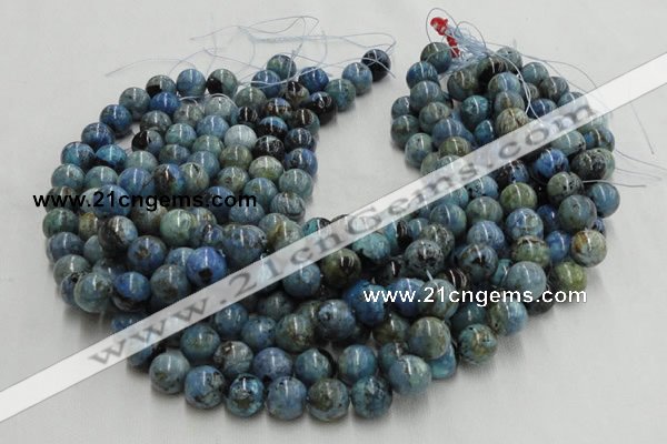 CLR37 16 inches 4mm round larimar gemstone beads wholesale