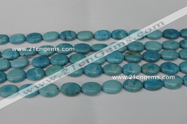 CLR373 15.5 inches 12*16mm oval dyed larimar gemstone beads