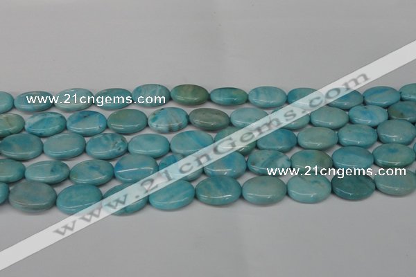 CLR374 15.5 inches 13*18mm oval dyed larimar gemstone beads