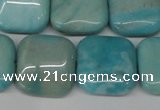 CLR383 15.5 inches 16*16mm square dyed larimar gemstone beads