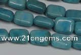 CLR390 15.5 inches 8*10mm rectangle dyed larimar gemstone beads