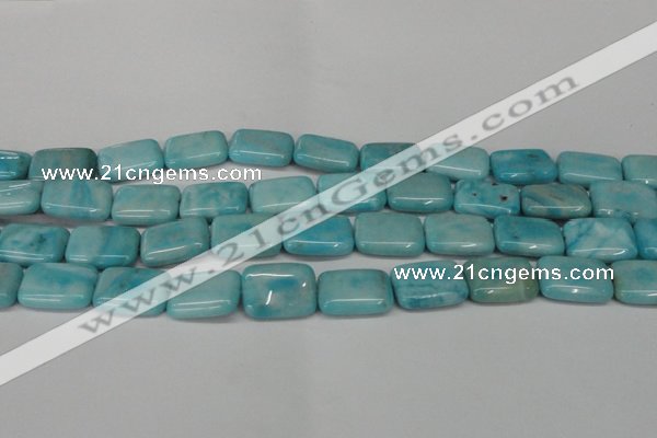 CLR393 15.5 inches 12*16mm rectangle dyed larimar gemstone beads