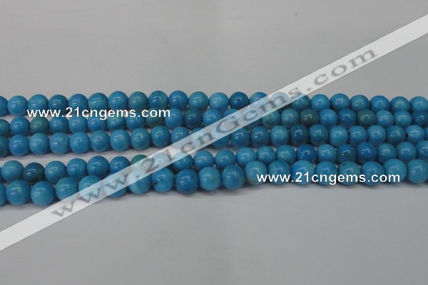 CLR400 15.5 inches 4mm round dyed larimar gemstone beads