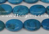 CLR420 15.5 inches 8*12mm oval dyed larimar gemstone beads