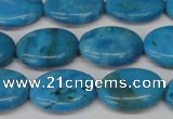 CLR421 15.5 inches 10*14mm oval dyed larimar gemstone beads