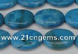 CLR422 15.5 inches 12*16mm oval dyed larimar gemstone beads