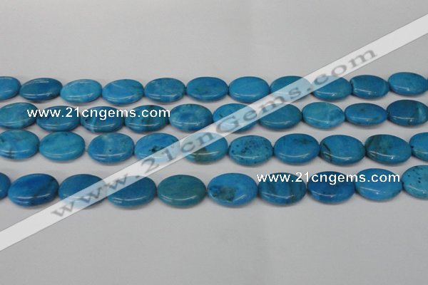 CLR422 15.5 inches 12*16mm oval dyed larimar gemstone beads