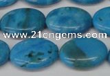 CLR423 15.5 inches 13*18mm oval dyed larimar gemstone beads