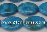 CLR424 15.5 inches 15*20mm oval dyed larimar gemstone beads