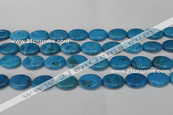 CLR424 15.5 inches 15*20mm oval dyed larimar gemstone beads