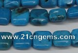 CLR430 15.5 inches 10*10mm square dyed larimar gemstone beads