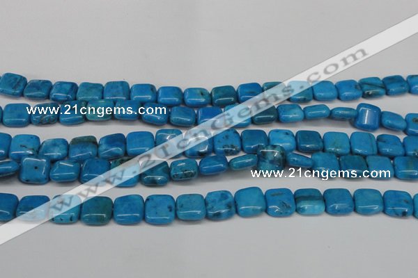 CLR431 15.5 inches 12*12mm square dyed larimar gemstone beads