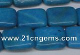 CLR442 15.5 inches 12*16mm rectangle dyed larimar gemstone beads