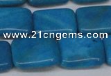 CLR443 15.5 inches 13*18mm rectangle dyed larimar gemstone beads