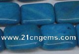 CLR444 15.5 inches 15*20mm rectangle dyed larimar gemstone beads