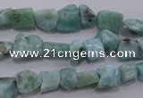 CLR47 15.5 inches 5*7mm – 10*12mm nuggets natural larimar beads