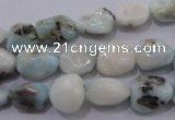 CLR51 15.5 inches 8*10mm – 12*16mm nuggets natural larimar beads