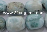 CLR53 15.5 inches 15*20mm – 18*22mm nuggets natural larimar beads