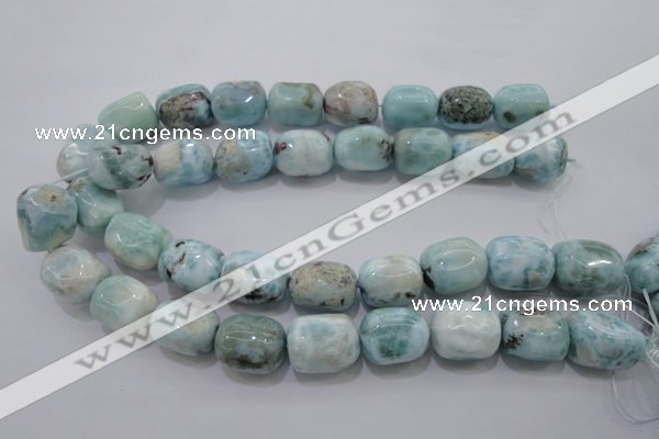 CLR53 15.5 inches 15*20mm – 18*22mm nuggets natural larimar beads