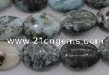 CLR55 15.5 inches 13*18mm oval natural larimar gemstone beads