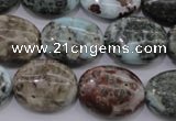 CLR56 15.5 inches 15*20mm oval natural larimar gemstone beads