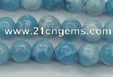 CLR602 15.5 inches 8mm round imitation larimar beads wholesale