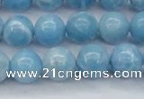 CLR603 15.5 inches 10mm round imitation larimar beads wholesale