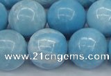 CLR606 15.5 inches 16mm round imitation larimar beads wholesale