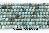 CLR620 15.5 inches 6mm round larimar gemstone beads