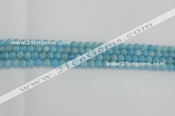 CLR70 15.5 inches 6mm round imitation larimar beads wholesale