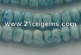 CLR78 15.5 inches 4*6mm rondelle natural larimar gemstone beads