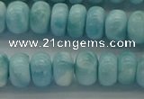 CLR80 15.5 inches 5*8mm rondelle natural larimar gemstone beads