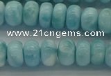 CLR80 15.5 inches 5*8mm rondelle natural larimar gemstone beads