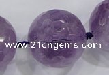 CLS01 15.5 inches 30mm faceted round large amethyst gemstone beads